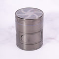 Hot Sale Zinc Alloy 60MM Diameter Four-Layer Manual Herb Grinder with Open Window
