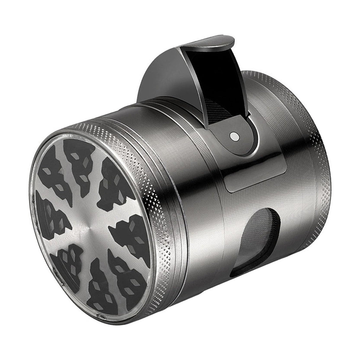 Hot Sale Zinc Alloy 60MM Diameter Four-Layer Manual Herb Grinder with Open Window