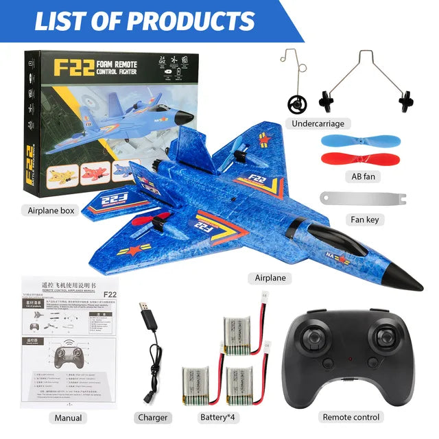 RC Flugzeug F22 raptor Hubschrauber Fernbedienung flugzeug 2,4G Flugzeug Fernbedienung EPP Schaum flugzeug Kinder spielzeug