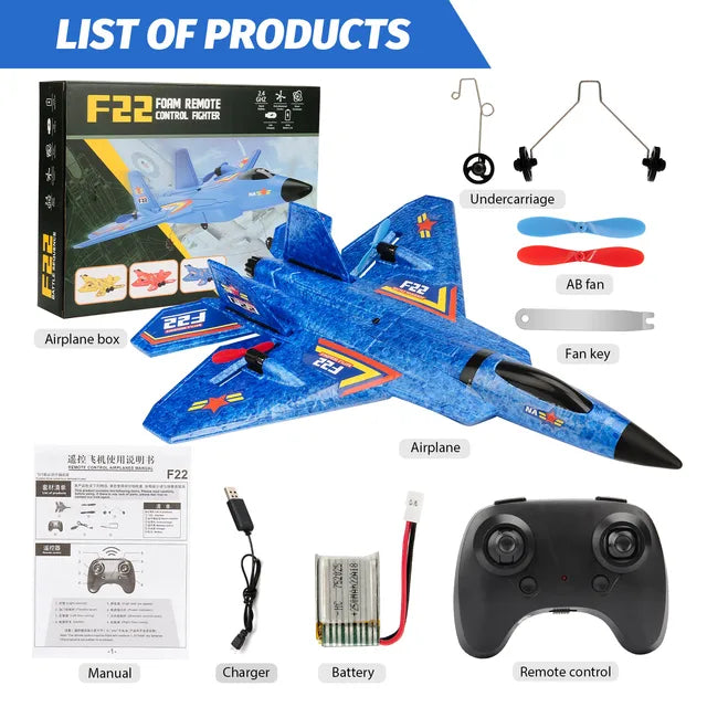 RC Flugzeug F22 raptor Hubschrauber Fernbedienung flugzeug 2,4G Flugzeug Fernbedienung EPP Schaum flugzeug Kinder spielzeug